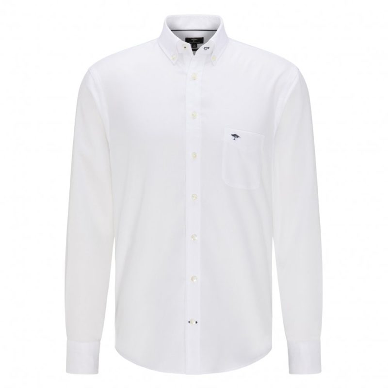 Fynch Hatton Supersoft Oxford Shirt (White) | 1