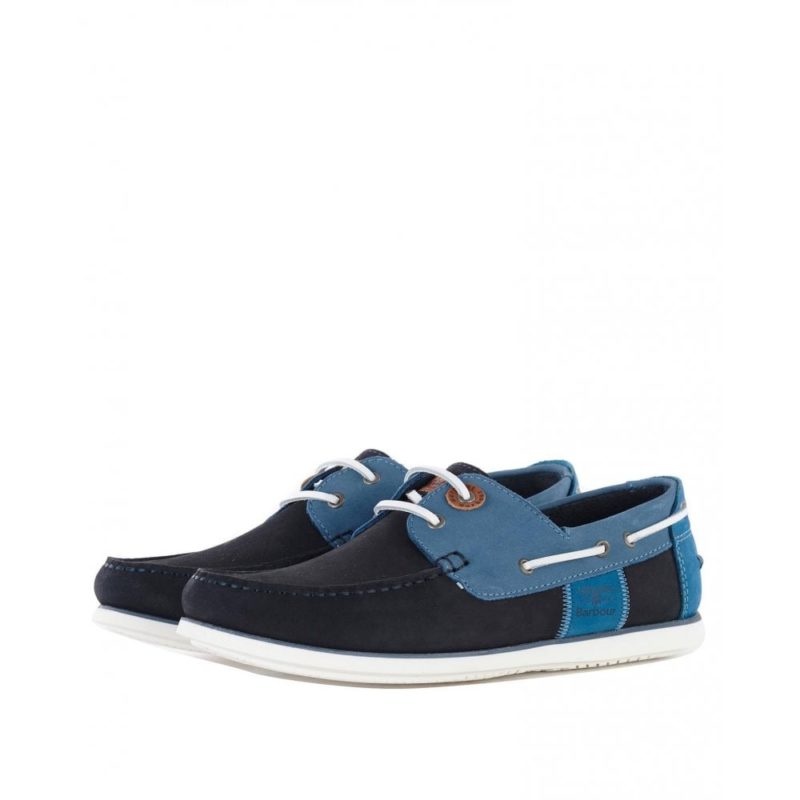 Barbour Men's Capstan Boat Shoes (Double Blue) | 1