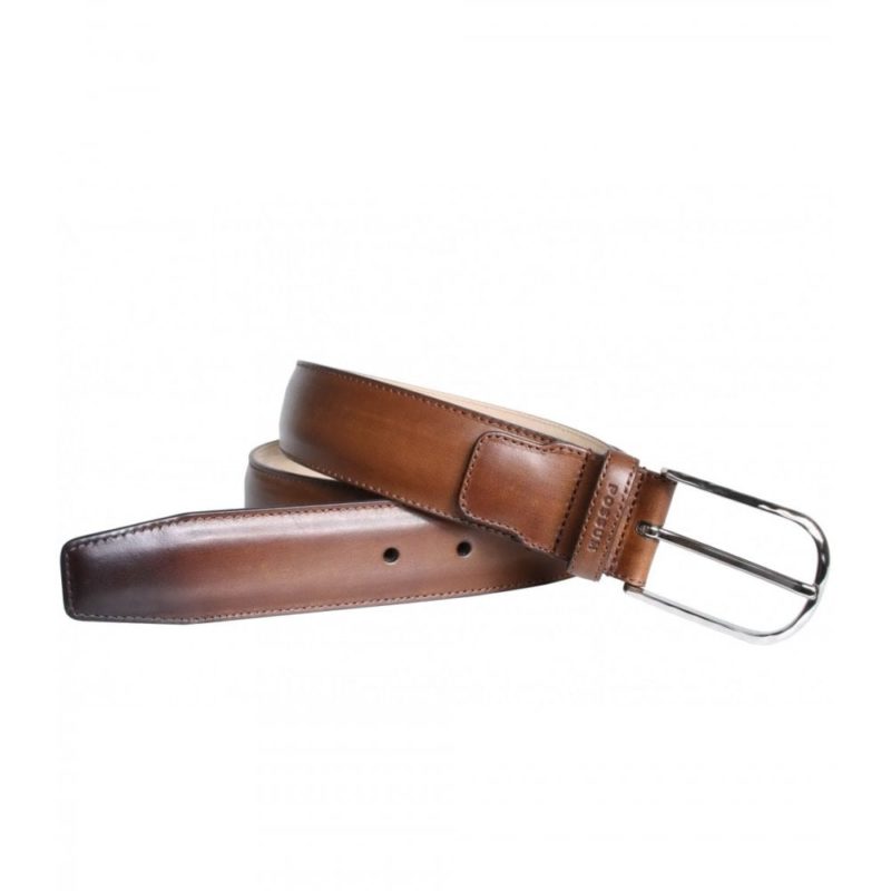 Possum Calf Leather Belt (Cognac) | 1