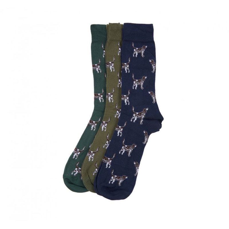 Barbour Pointer Dog Socks Gift Box (Multicolour) | 1