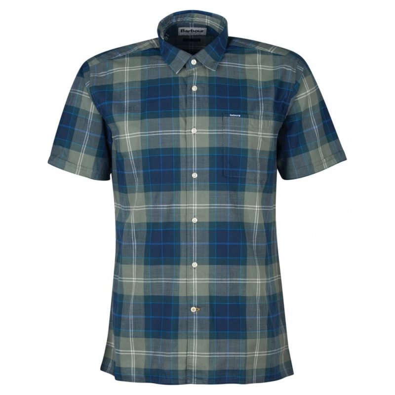 Barbour Gordon Tailored Fit Short Sleeve Shirt (Kielder Tartan) | 1