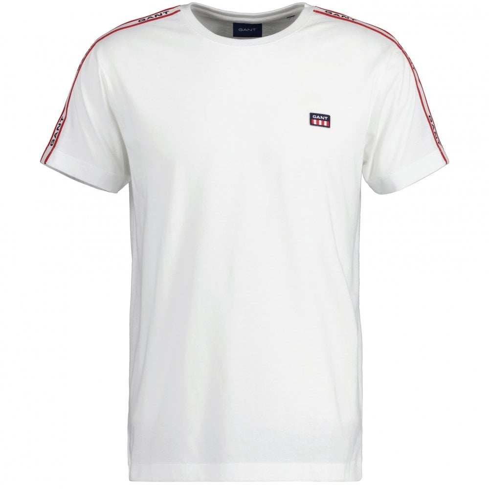 Gant Men's Shoulder Tape T-shirt - (White) | 2