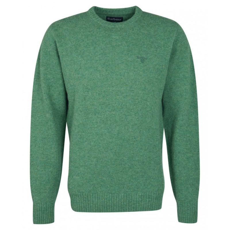 Barbour Men's Newbury Crew Neck Wool Sweatshirt - (Green) | 1
