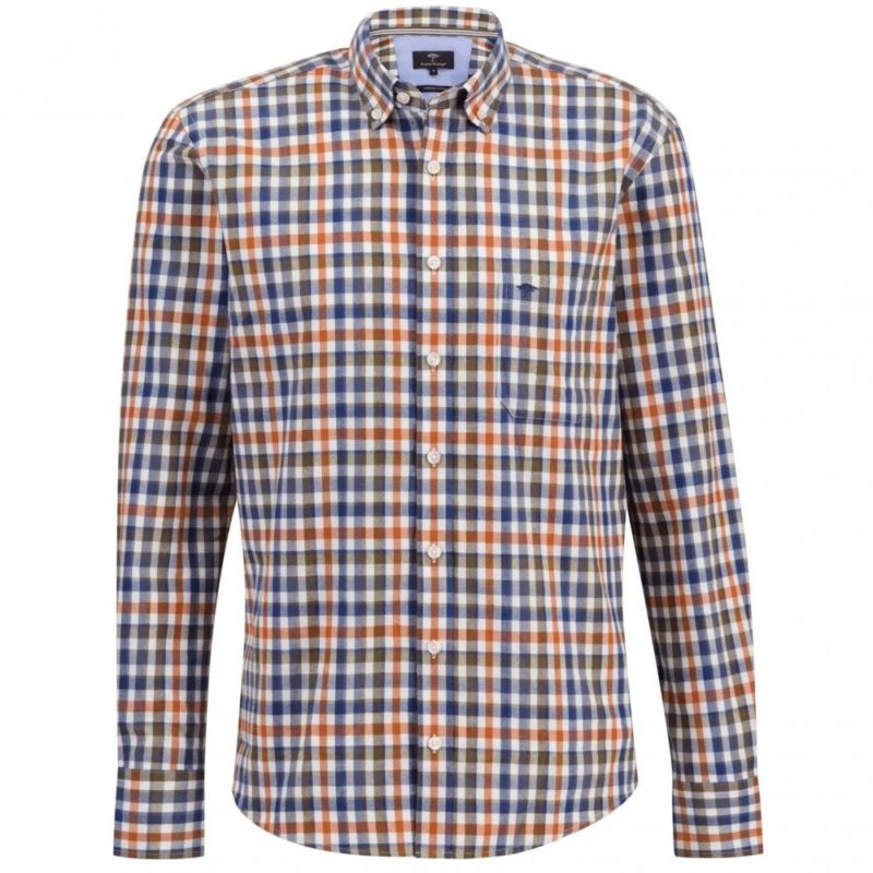Fynch Hatton Supersoft Cotton Check Shirt - Multi (check) | 1