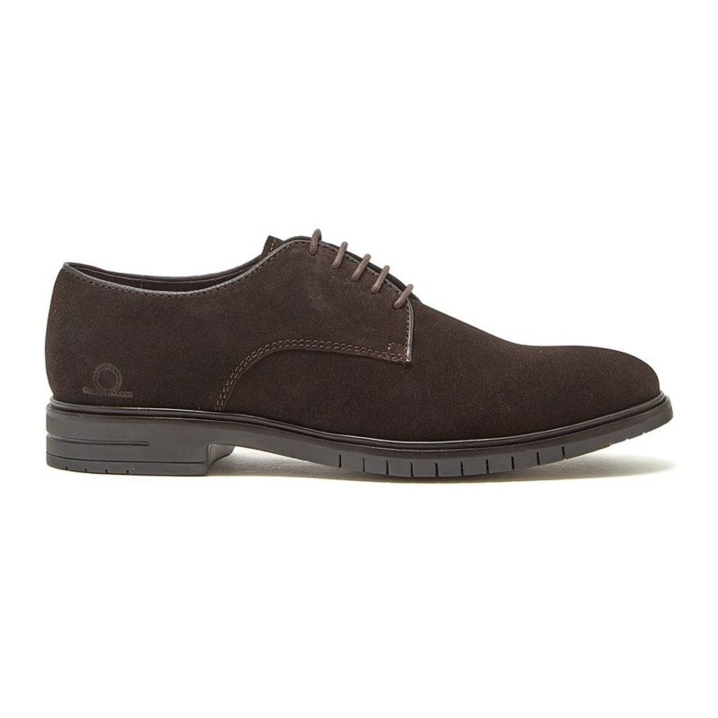 Chatham Linhope Premium Suede Derby Shoes - (Dark Brown) | 1