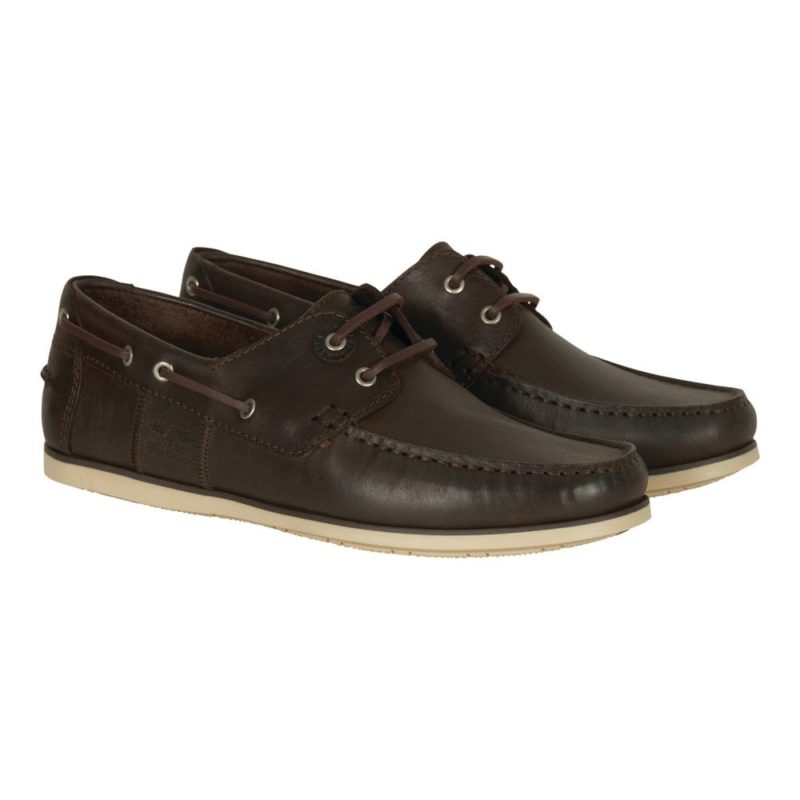 Barbour Men's Capstan Boat Shoe (Brown) | 1