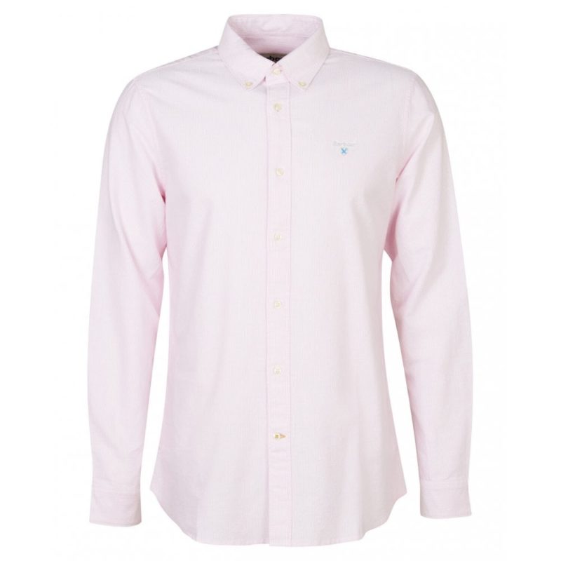 Barbour Striped Oxford Tailored Fit Shirt (Pink) | 1
