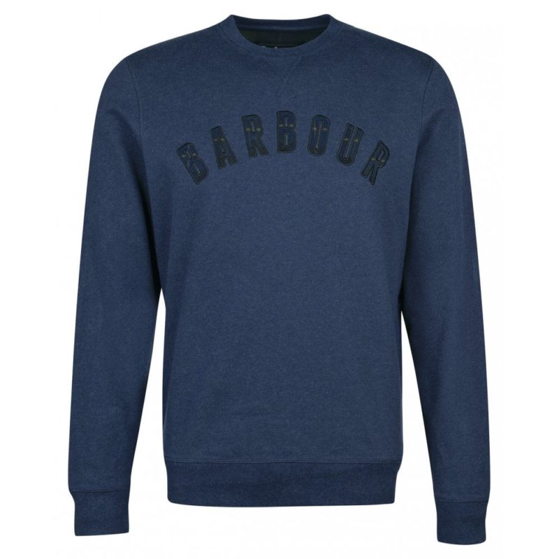 Barbour Men's Debson Crew Neck Sweater - (Navy Marl) | 1