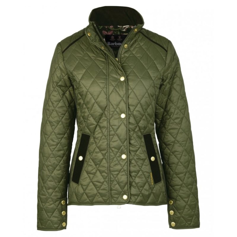 Barbour Women's Yarrow Quilted Jacket - (Olive/Renaissance) | 1