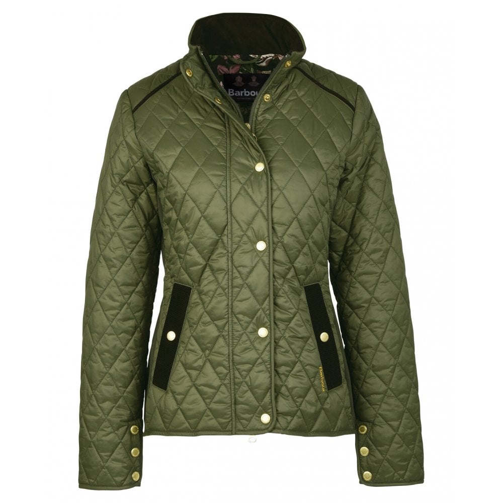 Barbour Women's Yarrow Quilted Jacket - (Olive/Renaissance) | 2