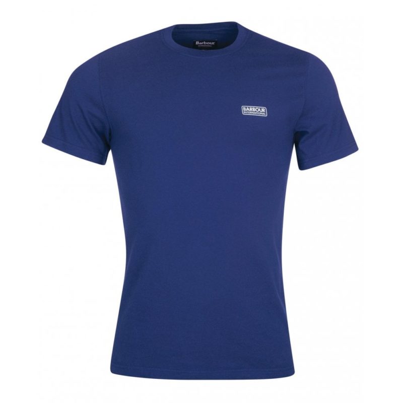Barbour International Small Logo T-shirt (Regal Blue) | 1
