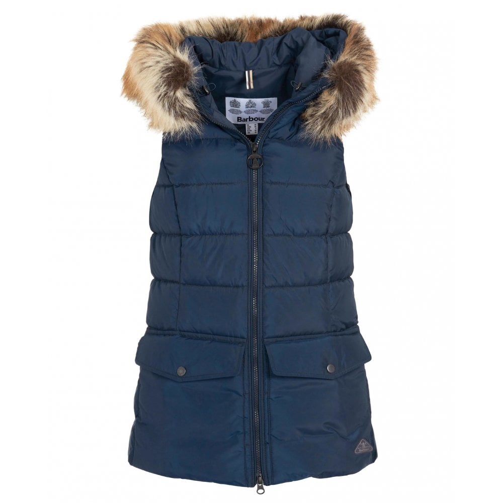 Barbour Women's Bayside Quilted Gilet - (Navy) | 2