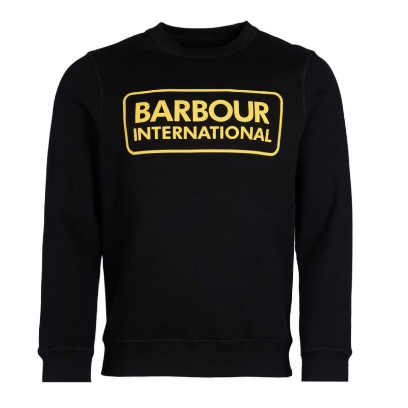 Barbour International Men's Large Logo Sweatshirt - (Black) | 1