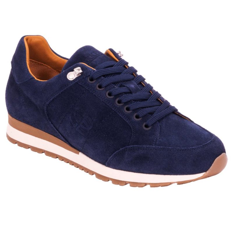 Barker Shoes Seb Trainer (Navy Suede) | 1