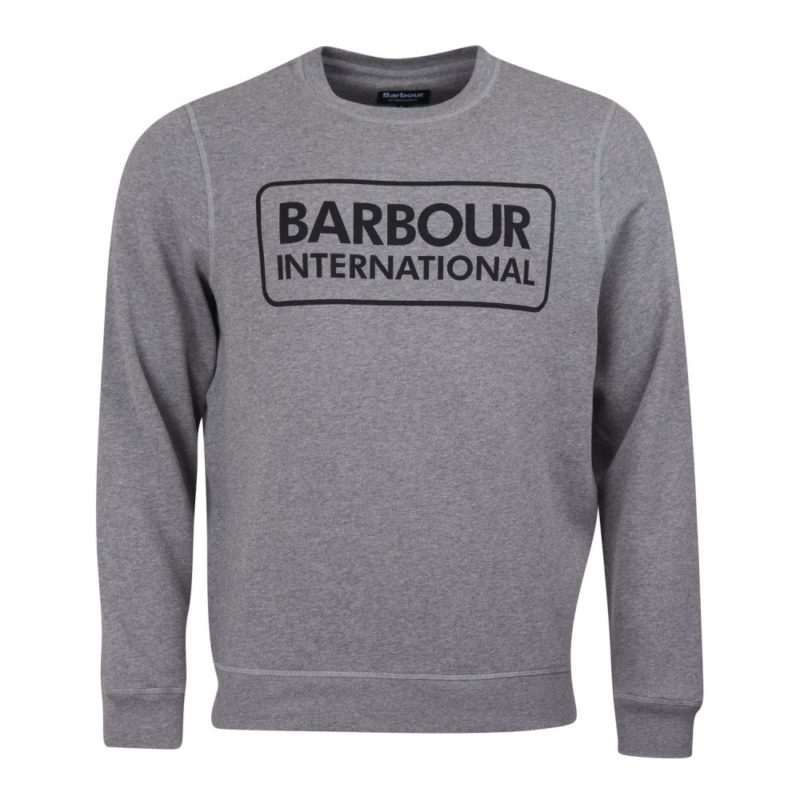 Barbour International Men's Large Logo Sweatshirt - (Grey) | 1