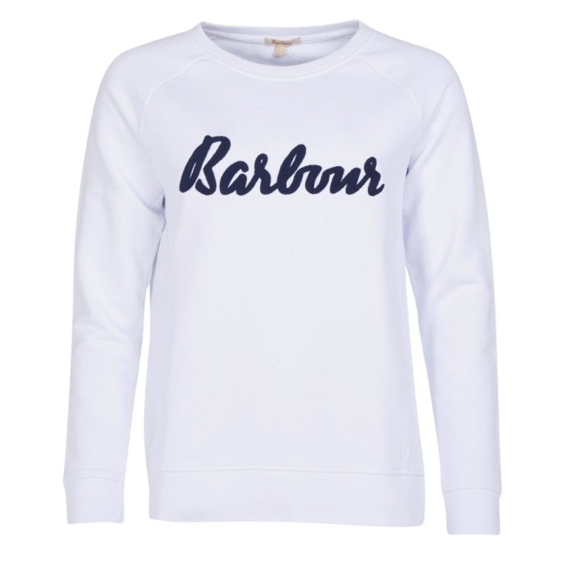 Barbour Otterburn Overlayer Sweatshirt (White) | 1