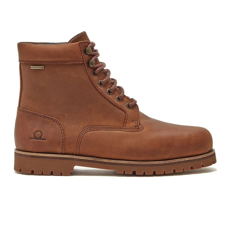 Chatham Standen Premium Leather Waterproof Ankle Boots (Walnut) | 1
