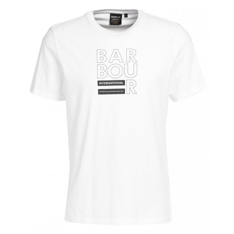 Barbour International Cube T-shirt (White) | 1