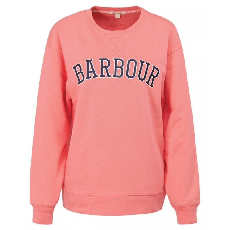 Barbour Women's Northumberland Sweatshirt - (Pink Punch) | 1