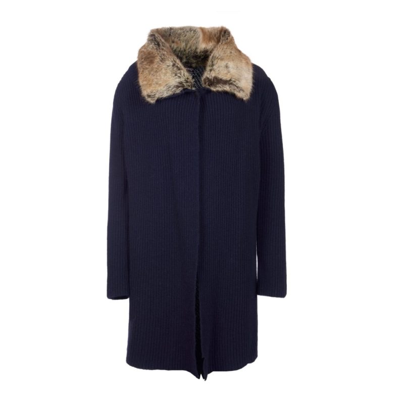 Barbour Woman's Fortrose Knit - (Navy) | 1