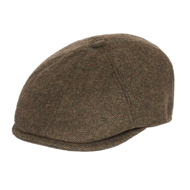 Barbour Claymore Bakerboy Cap (Olive Twill) | 1