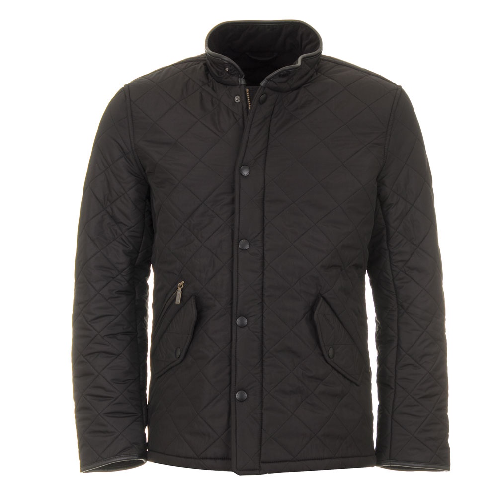 Barbour Men's Powell Quilted Jacket - (Black) | 2