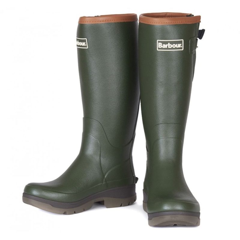 Barbour Men's Tempest Wellington Boots - (Green) | 1