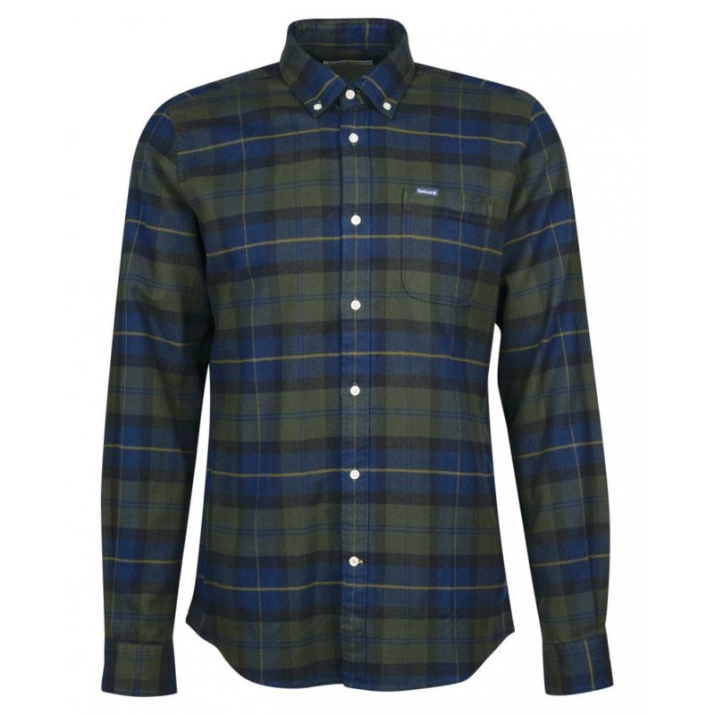 Barbour Kyeloch Tailored Fit Shirt (Green Check) | 1