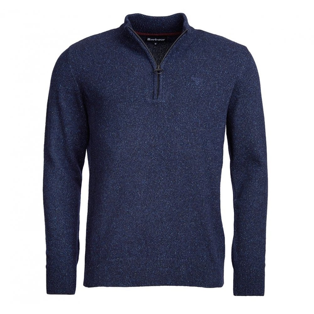 Barbour Men's Tisbury Half Zip Sweater - (Navy) | 5