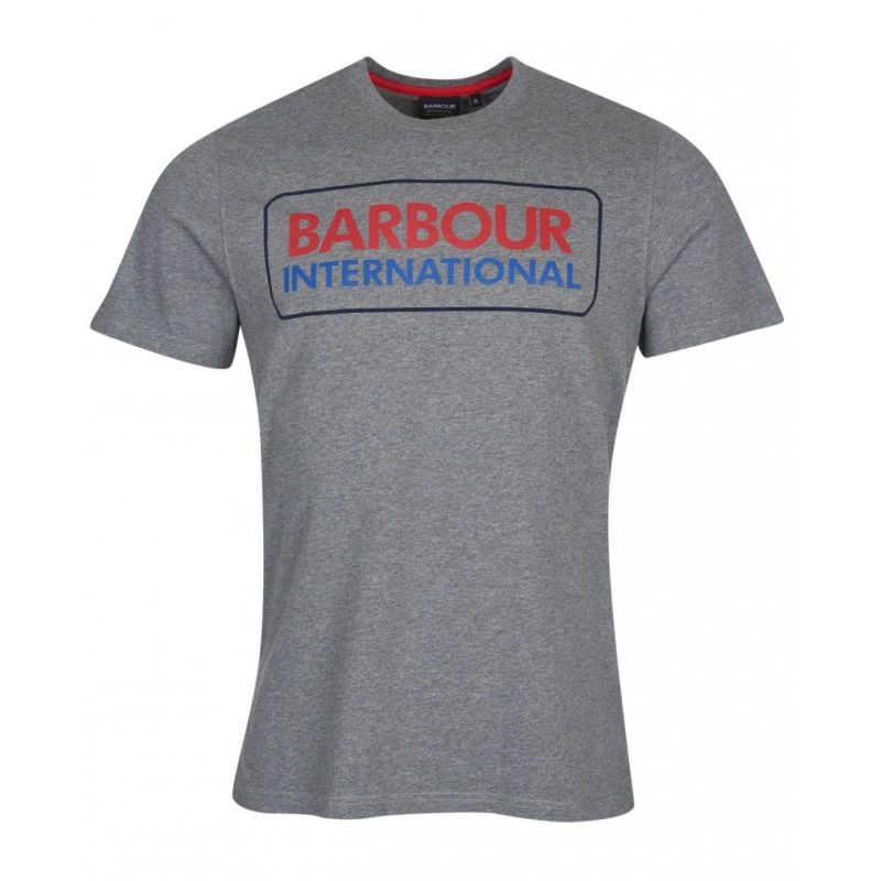 Barbour International Event Logo T-shirt (Grey) | 1