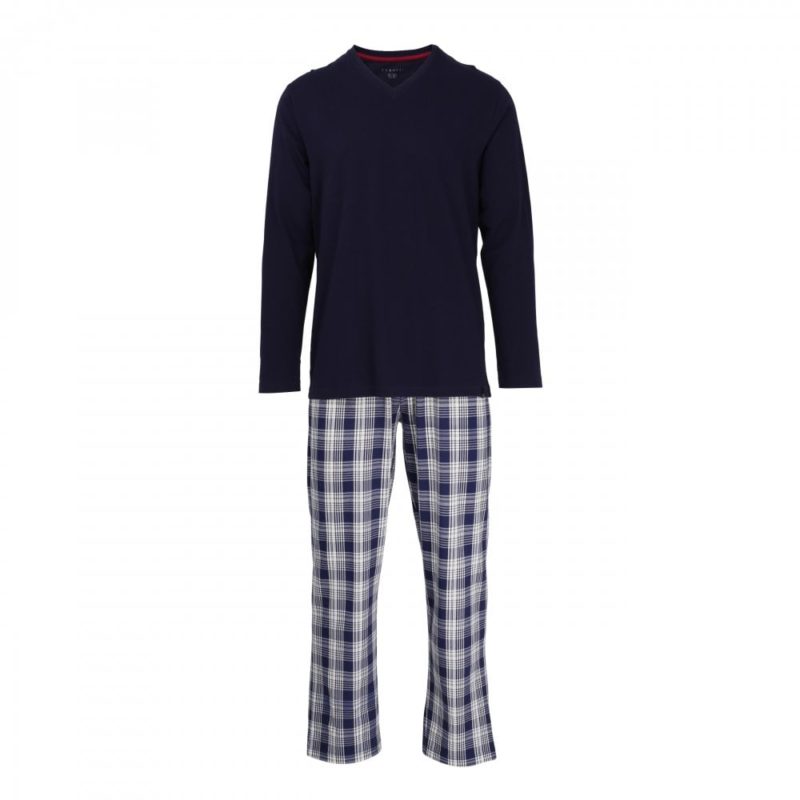 Bugatti Men's Pyjamas Long Sleeve - (Navy) | 1