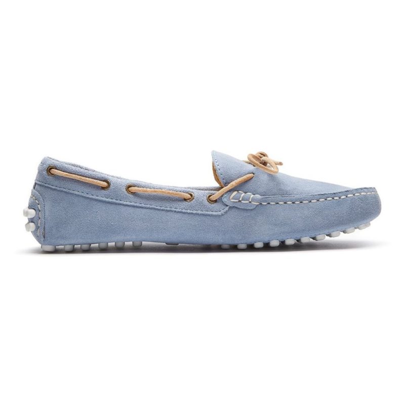 Chatham Women's Aria Driving Moccasin Shoe - (Blue) | 1