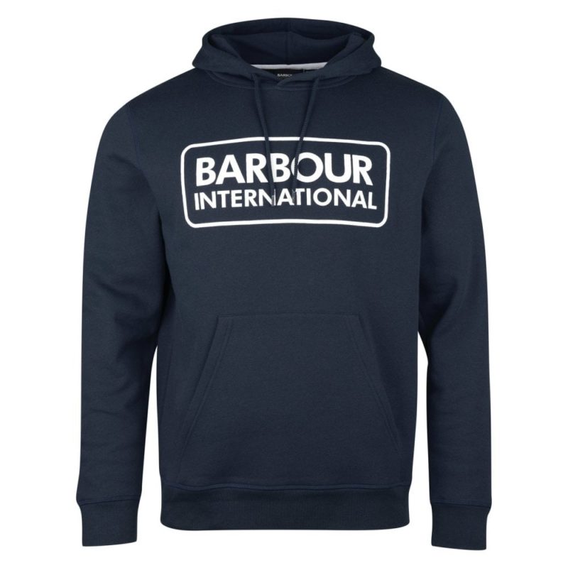Barbour International Men's Pop Over Hoodie - (Navy) | 1
