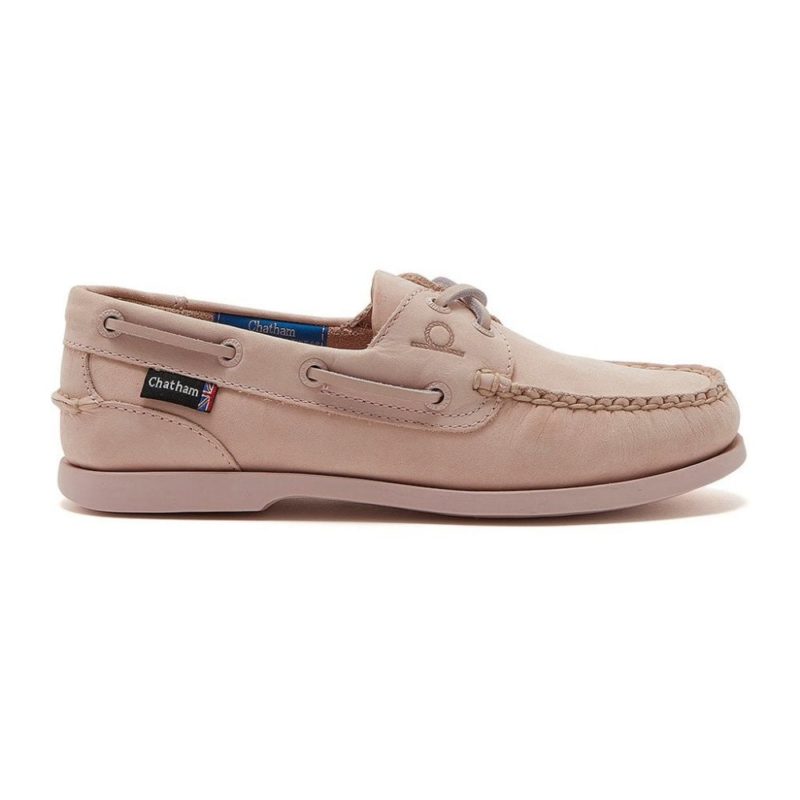 Chatham Women's Pippa II G2 Leather Boat Shoes (Light Pink) | 1