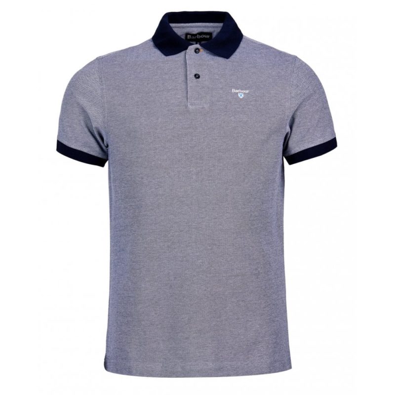 Barbour Sports Mix Polo Shirt (Blue) | 1