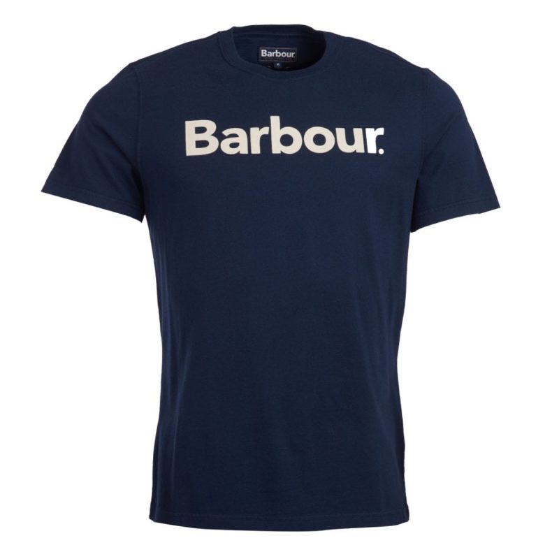 Barbour Logo T-shirt (New Navy) | 1