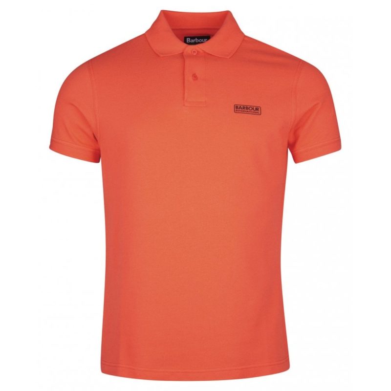 Barbour International Essential Polo Shirt (Intense Orange) | 1
