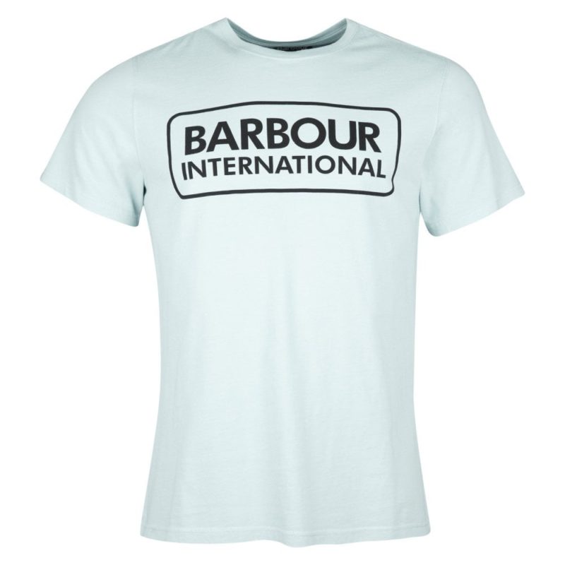 Barbour International Essential Large Logo T-shirt (Pastel Spruce) | 1