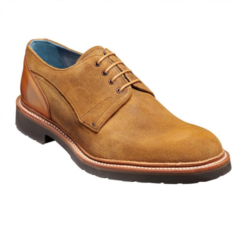 Barker Men's Harlem Suede Shoes (Snuff Suede/Cedar) | 1