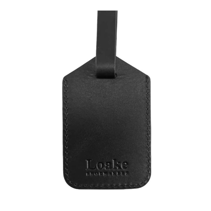 Loake Leather Luggage Tag (Black) | 1