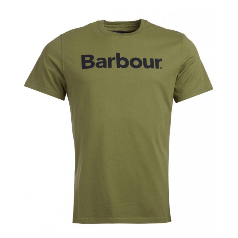 Barbour Logo T-shirt (Olive) | 1