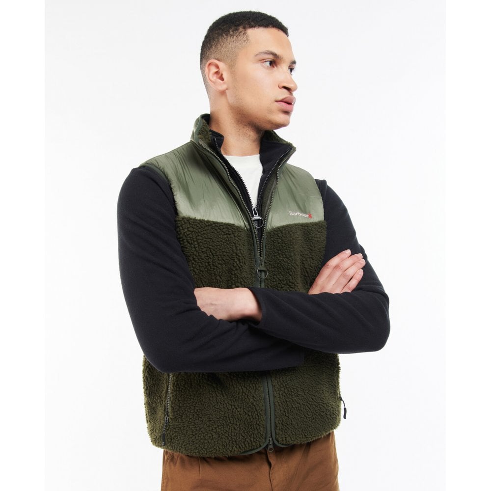 Barbour fleece gilet on sale mens