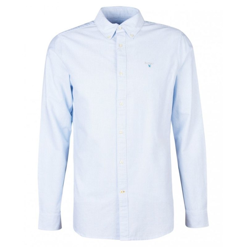 Barbour Striped Oxford Tailored Fit Shirt (Blue) | 1