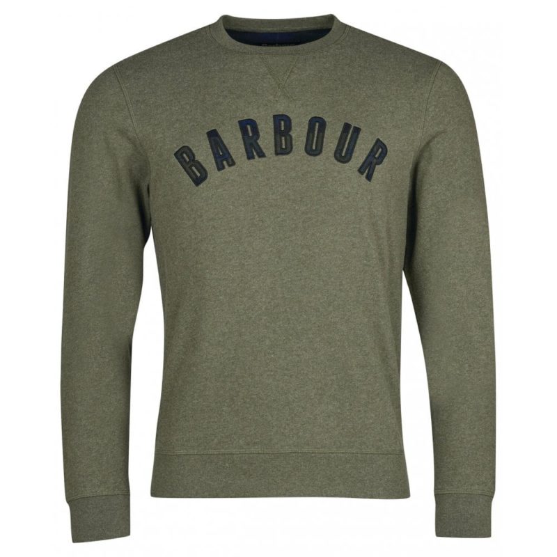 Barbour Men's Debson Crew Neck Sweater - (Forrest Green) | 1