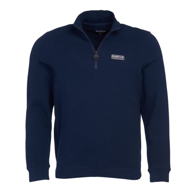 Barbour International Men's Essential Half Zip Sweatshirt - (Navy) | 1