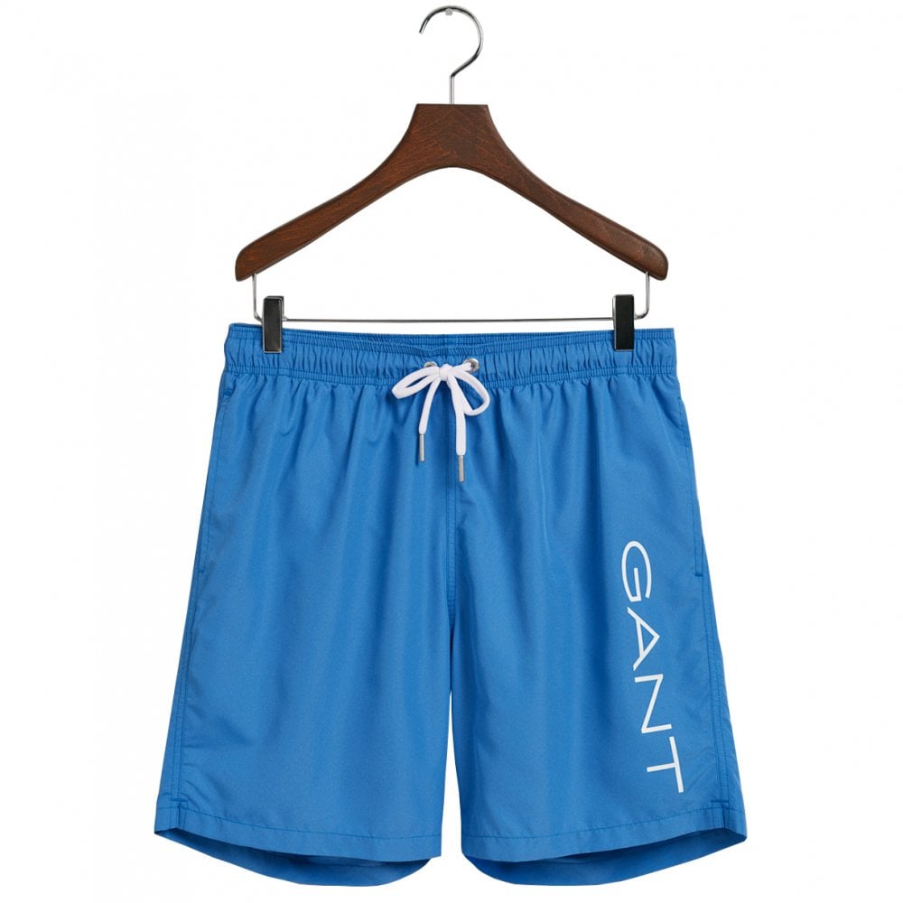 Gant Men's Lightweight Logo Swim Shorts - (Day Blue) | 5