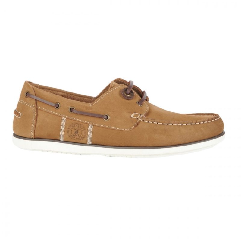 Barbour Men's Wake Boat Shoes (Russet) | 1