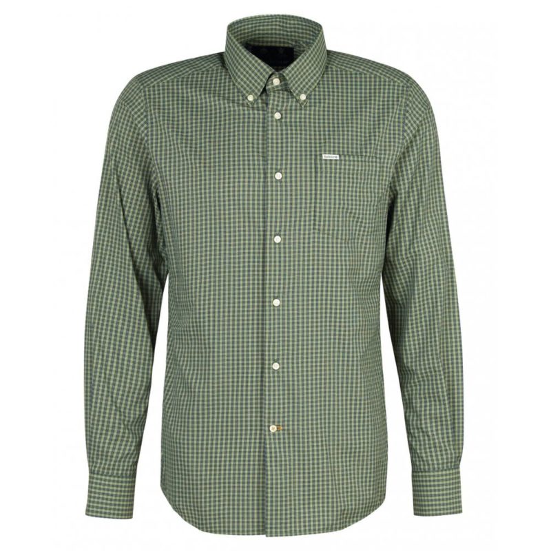 Barbour Grove Tailored Fit Shirt (Olive) | 1