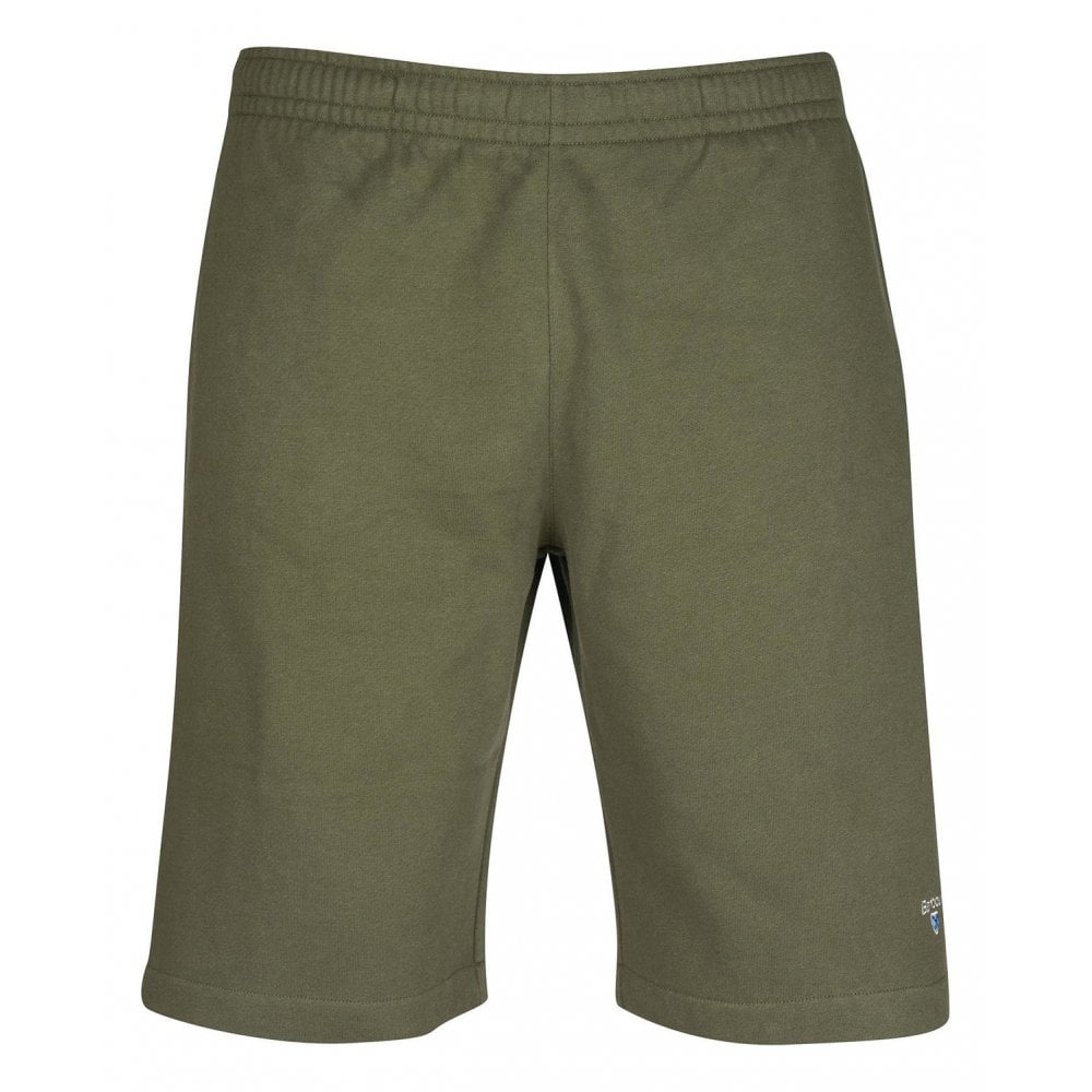 Barbour Men's Essential Jersey Shorts - (Dark Olive) | 2