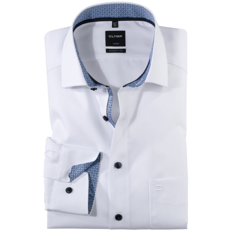 Olymp Men's Luxor Modern Fit Shirt - (White) | 1